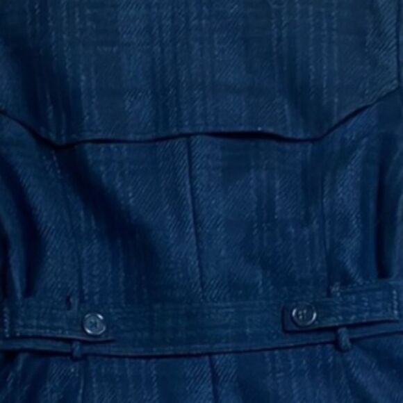 80% wool warm plaid check trench coat as seen on Kate Middleton size L - Picture 8 of 11